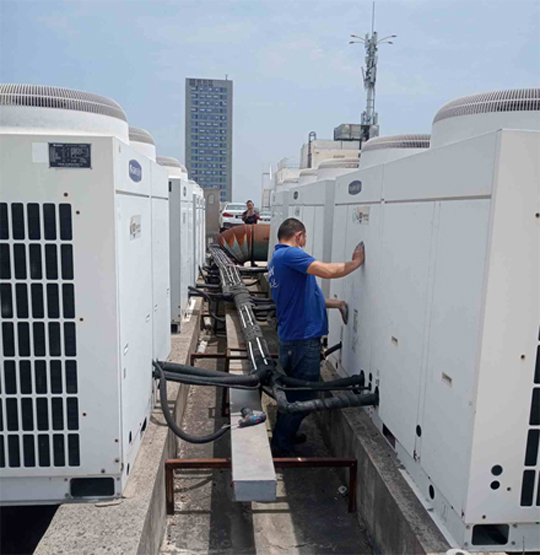 长丰中央空调制热和不制冷系统维修方法